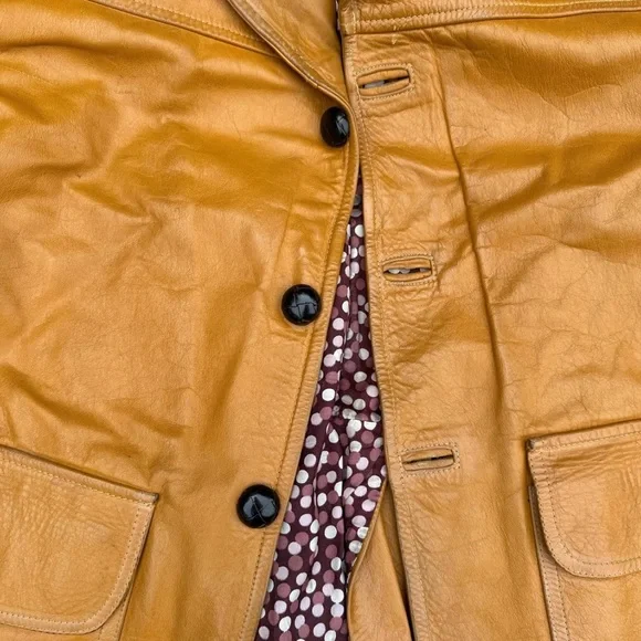 Vintage 70s Western Butterscotch Leather Jacket - Picture 3 of 5